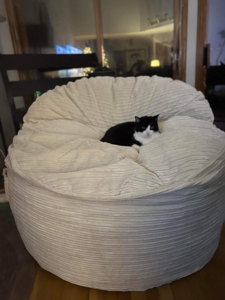 Adult Bean Bag Chair - Queen - NEST Terry Corduroy - Customer Photo From Anonymous