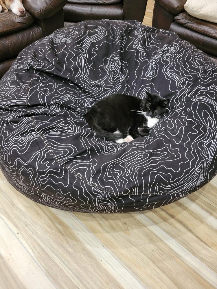 Bean Bag - Queen - Black Topo - Customer Photo From Anonymous