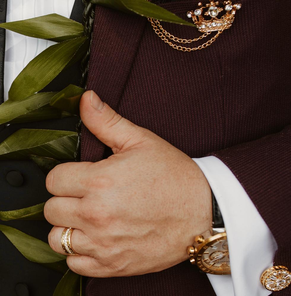 14K Gold [2.5mm] Hawaiian Jewelry Hand Engraved Ring - Flat Shape - Customer Photo From Deliha Martinez 