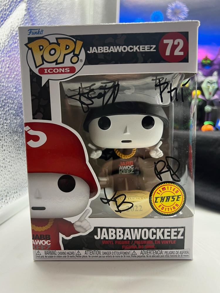Funko - 3 Stack Red w/Black Chase variant - AUTOGRAPHED - Customer Photo From Manuel Soltero