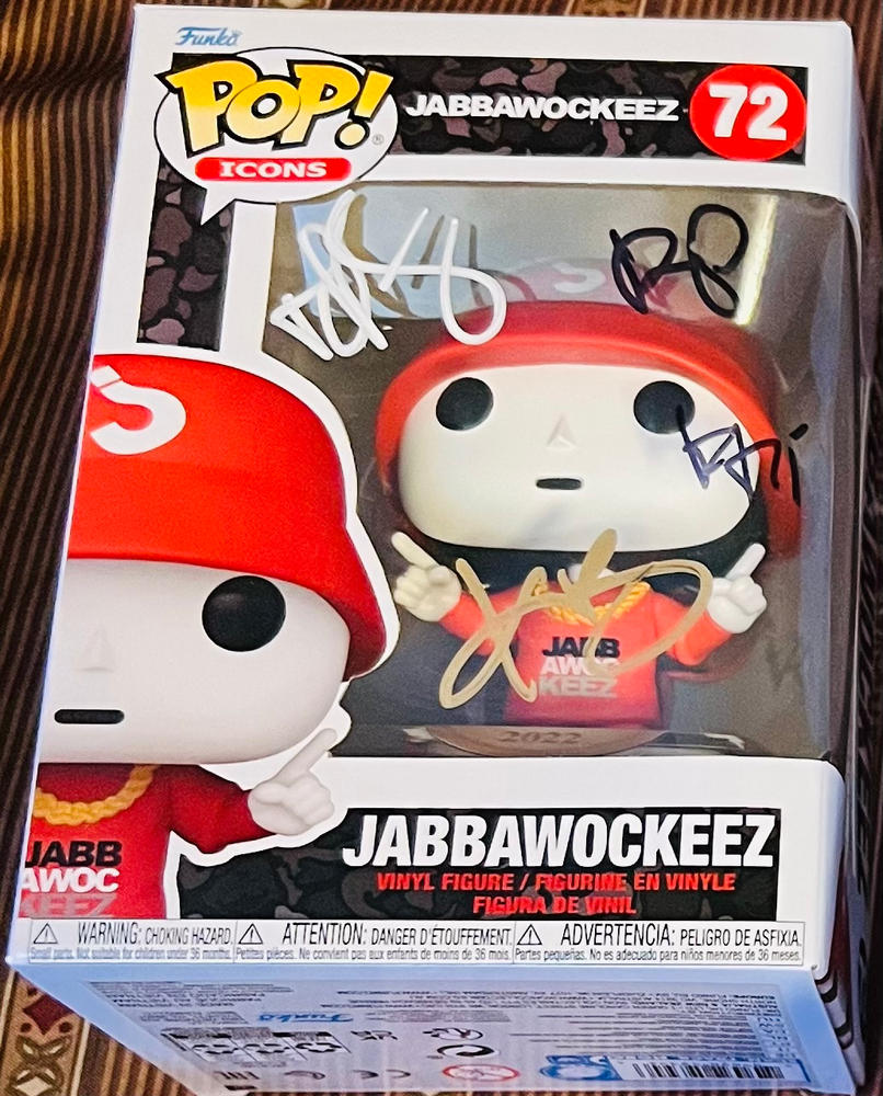 Funko - 3 Stack Red w/Black Chase variant - AUTOGRAPHED - Customer Photo From Anonymous