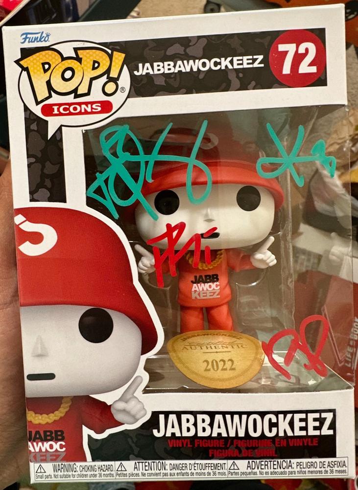 Funko - 3 Stack Red w/Black Chase variant - AUTOGRAPHED - Customer Photo From Lesleigh Rodrigo