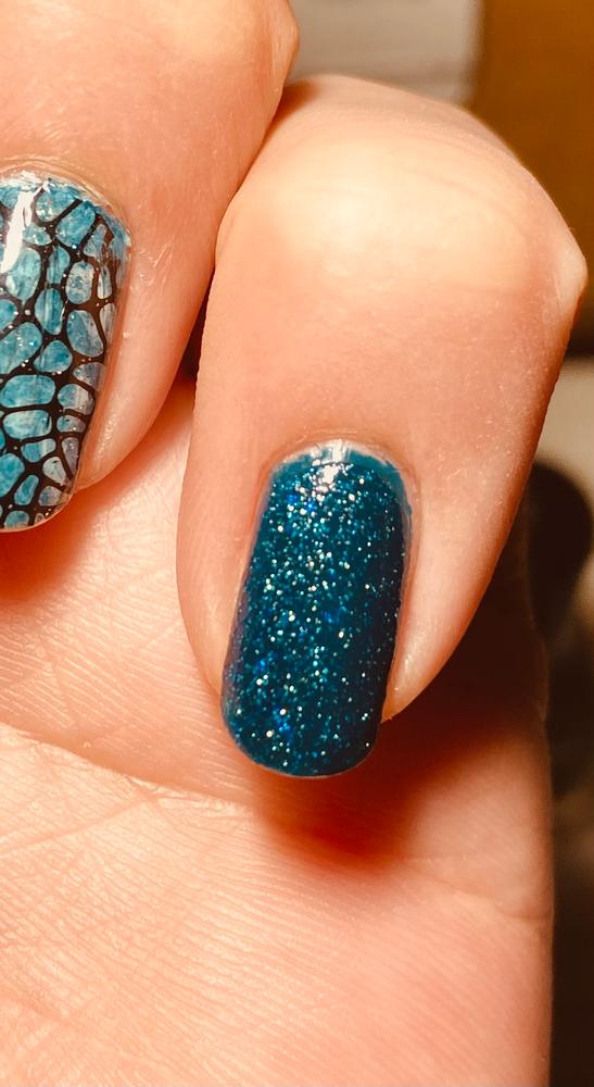 Whats Up Nails - Teal Good Moment Nail Polish - Customer Photo From Natasha 