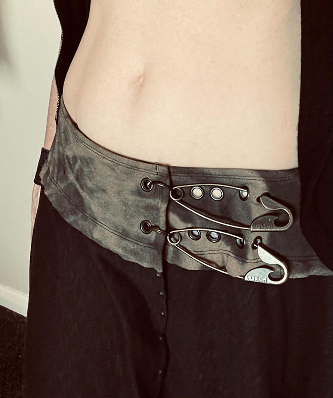 Ash Unisex Wrap Skirt - Customer Photo From Louise
