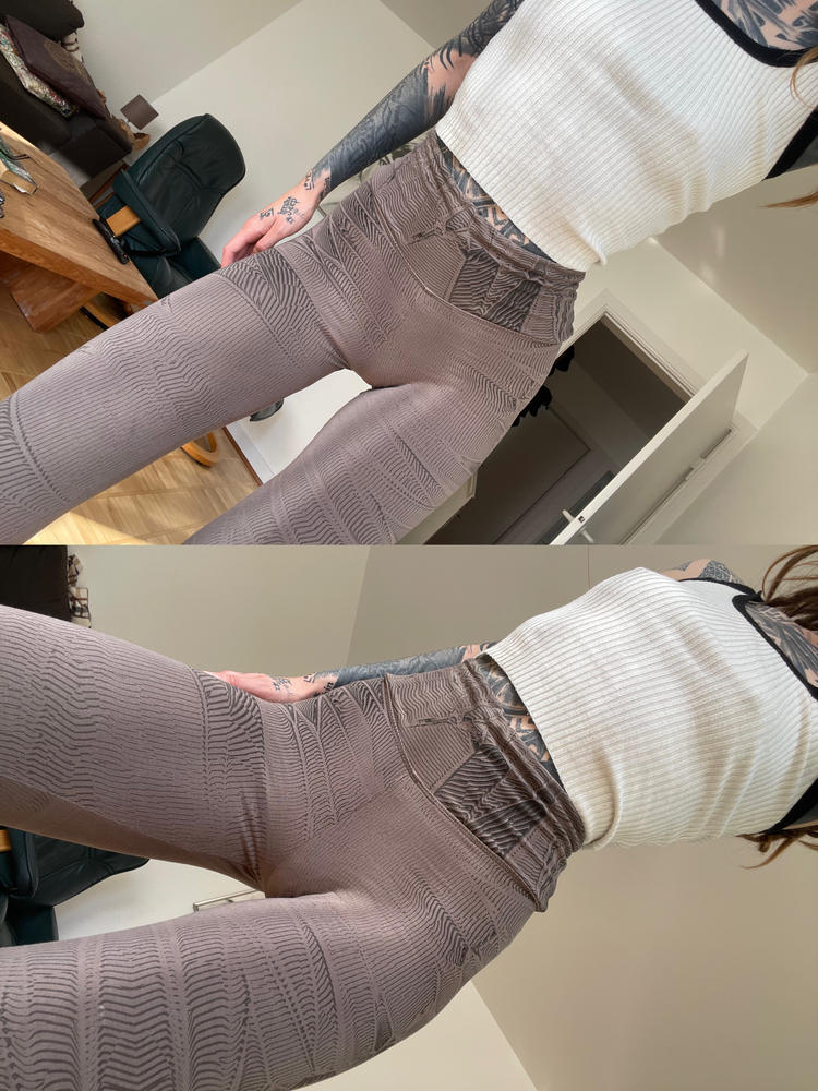 Crystal High Foldover Long Leggings - Customer Photo From Ceci Milky
