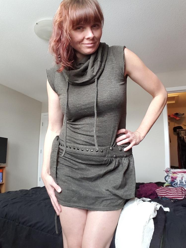 Soba Sleeveless Turtleneck Dress - Customer Photo From Amanda