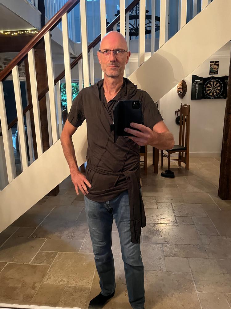 Shaman Hoodie Wrap Top - Customer Photo From David Wall