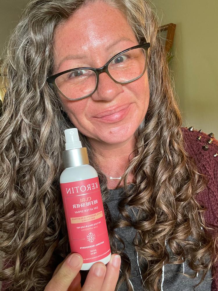 Curl Refresher Day After Spray - Customer Photo From Pamela 