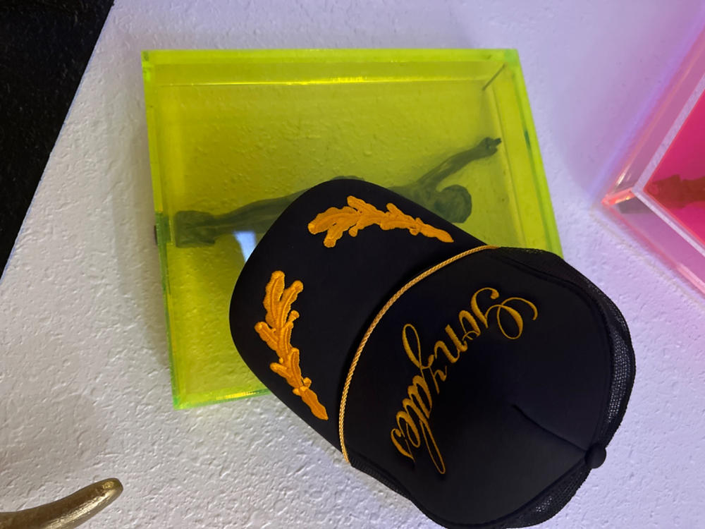 Custom Embroidered Captain Hat - Customer Photo From Leah Anaya gonzales