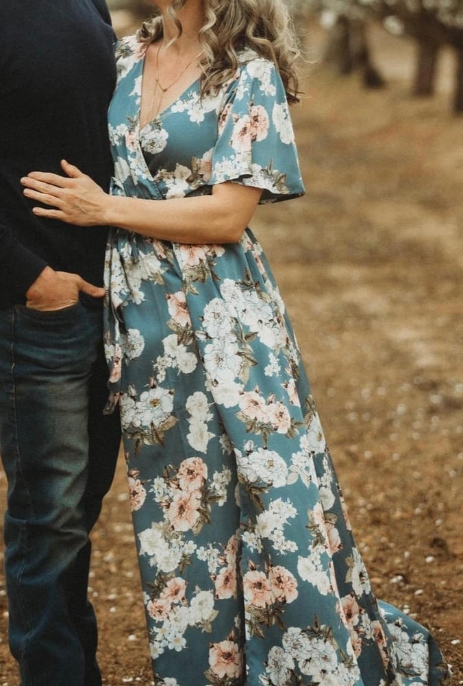 Matilda | Rust Boat-Neck Maxi Dress With Ruched Detailing