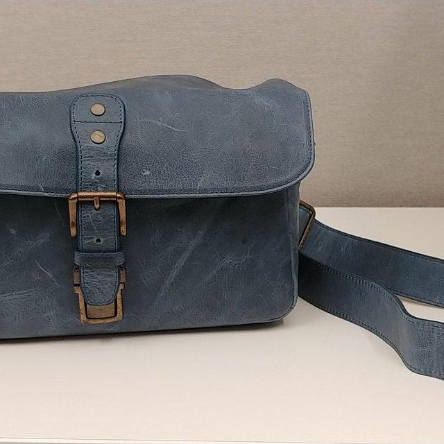 MegaGear Torres Genuine Leather Camera Messenger Bag for Mirrorless, Instant and DSLR Cameras - Customer Photo From Abby Gann