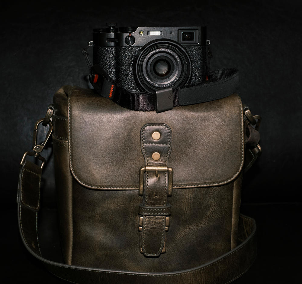 MegaGear Torres Mini Top Grain Leather Camera Messenger Bag for Mirrorless, Instant and DSLR Cameras - Customer Photo From Raymond H