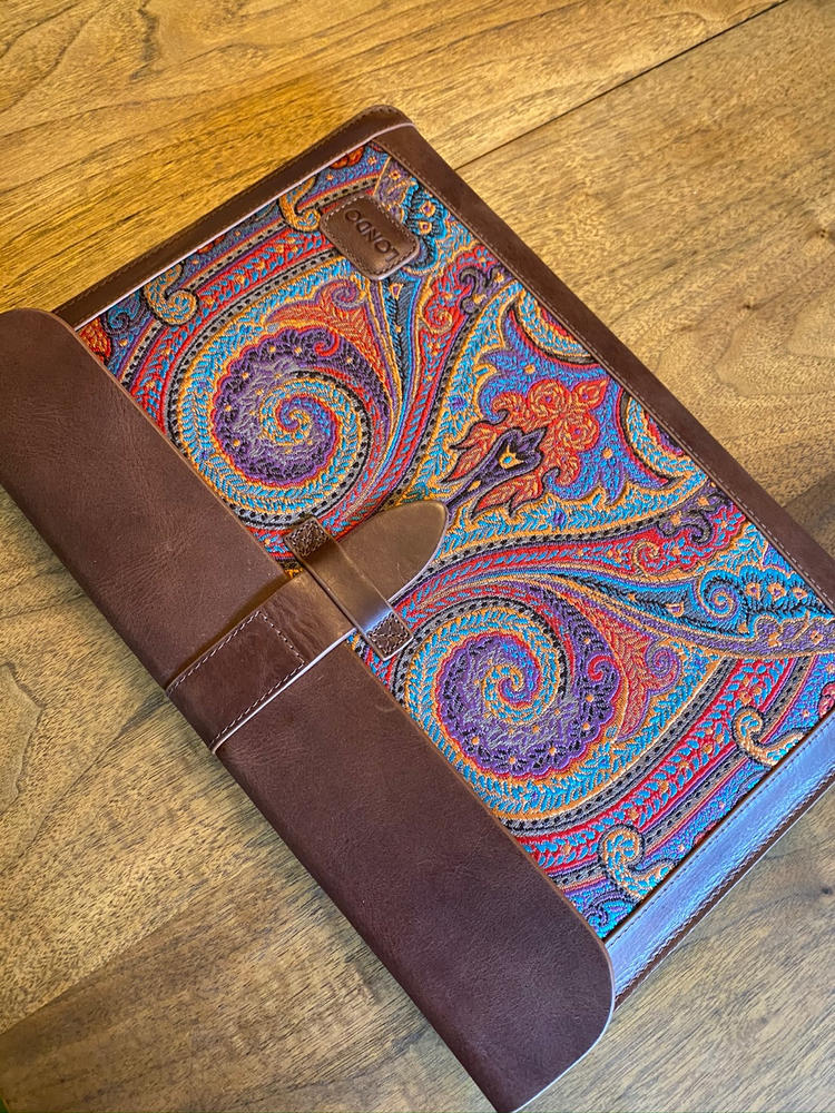 Londo Fine Leather Sleeve, Bohemian Bag for MacBook Pro and Air, 16 Inch, 15 Inch, 13 Inch & 13.3 Inch, iPad Pro 12.9‑inch Case (4th & 3rd Generation) - Customer Photo From Anonymous