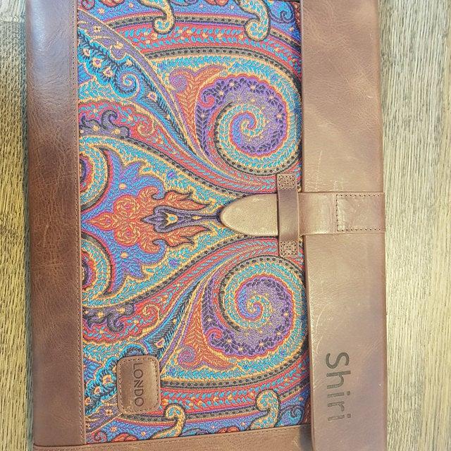 MegaGear Fine Leather Sleeve, Bohemian Bag for MacBook Pro and Air, 16 Inch, 15 Inch, 13 Inch & 13.3 Inch, iPad Pro 12.9‑inch Case (4th & 3rd Generation) - Customer Photo From Shiri