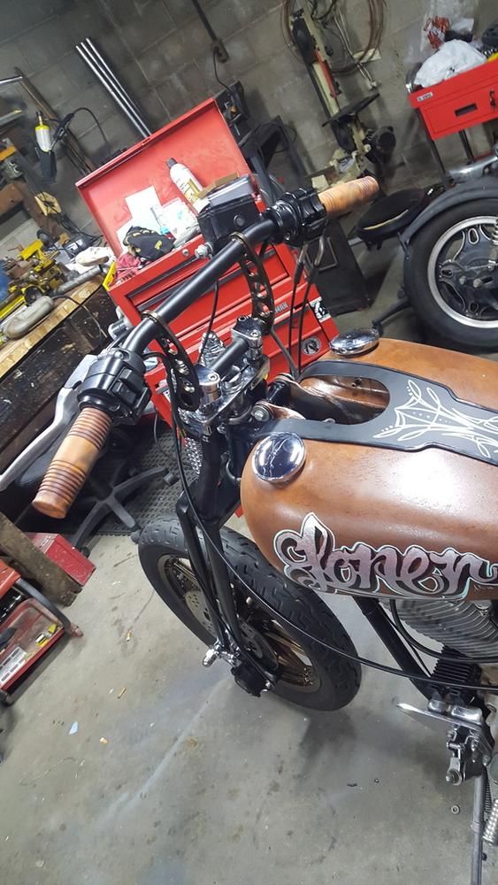 Springer Riser Studs 1/2-13 x 1/2 inch-20 thread for Harley, Mid-USA, DNA, Paugcho Springers - Customer Photo From Kirby L.
