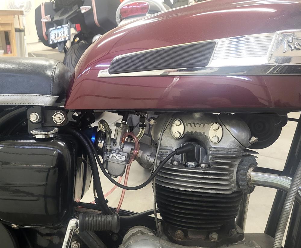 JRC 30mm Carburetors - PWK / Keihin - Replace Amal 930 and Mikuni - Customer Photo From Glenn James