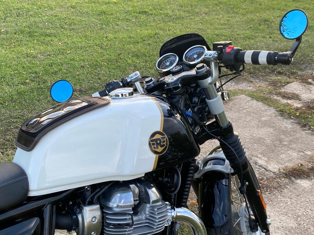 Reverse Cone Shorty Megaphone Exhaust Mufflers - Chrome - Customer Photo From Christopher Stewart