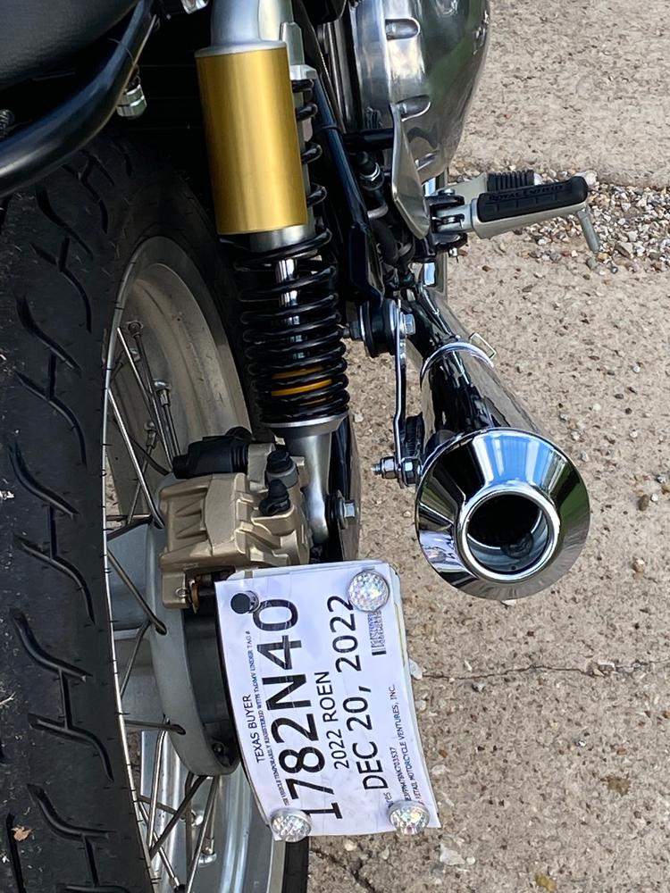 Reverse Cone Shorty Megaphone Exhaust Mufflers - Chrome - Customer Photo From Christopher Stewart