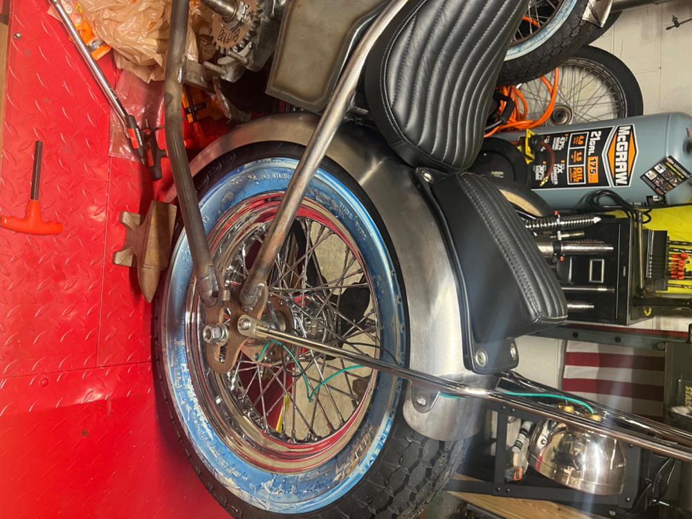 Steel 16 inch Fender for Vintage Style Tires - Customer Photo From David Mchone