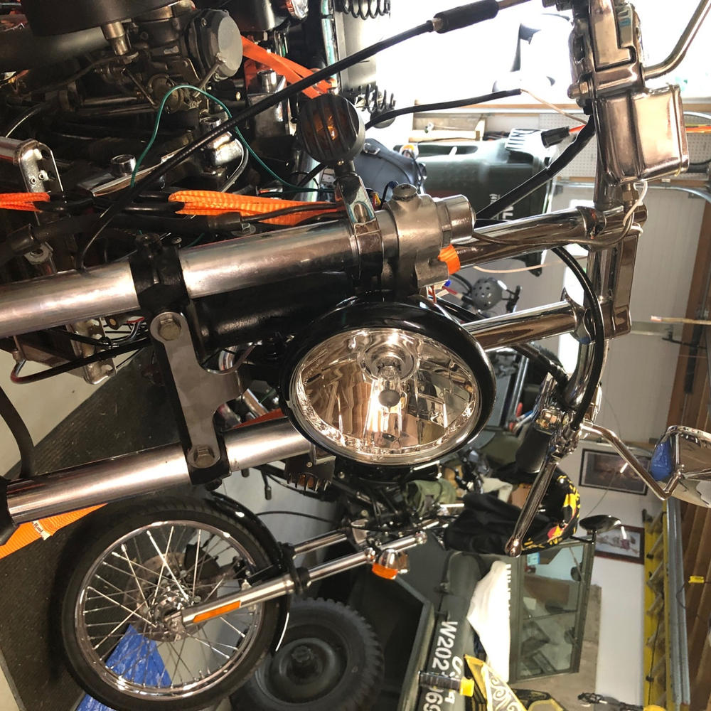 5-3/4 inch diameter Diamond Black Halogen Headlight - Clear Lens - Customer Photo From Michael King