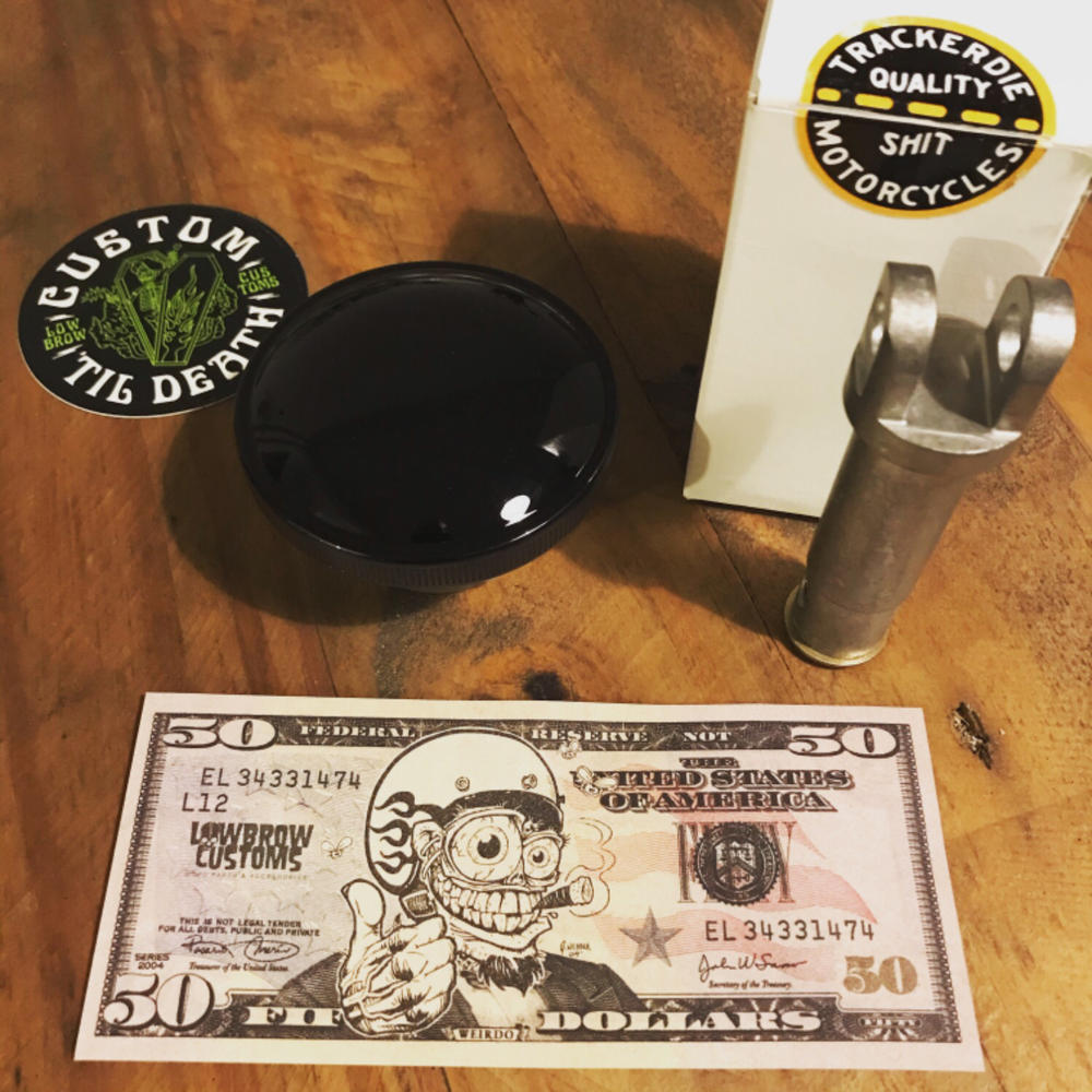 Screw-In Harley Stock Style Vented Gas Cap - 1996 & up - Black - Customer Photo From James Mountford