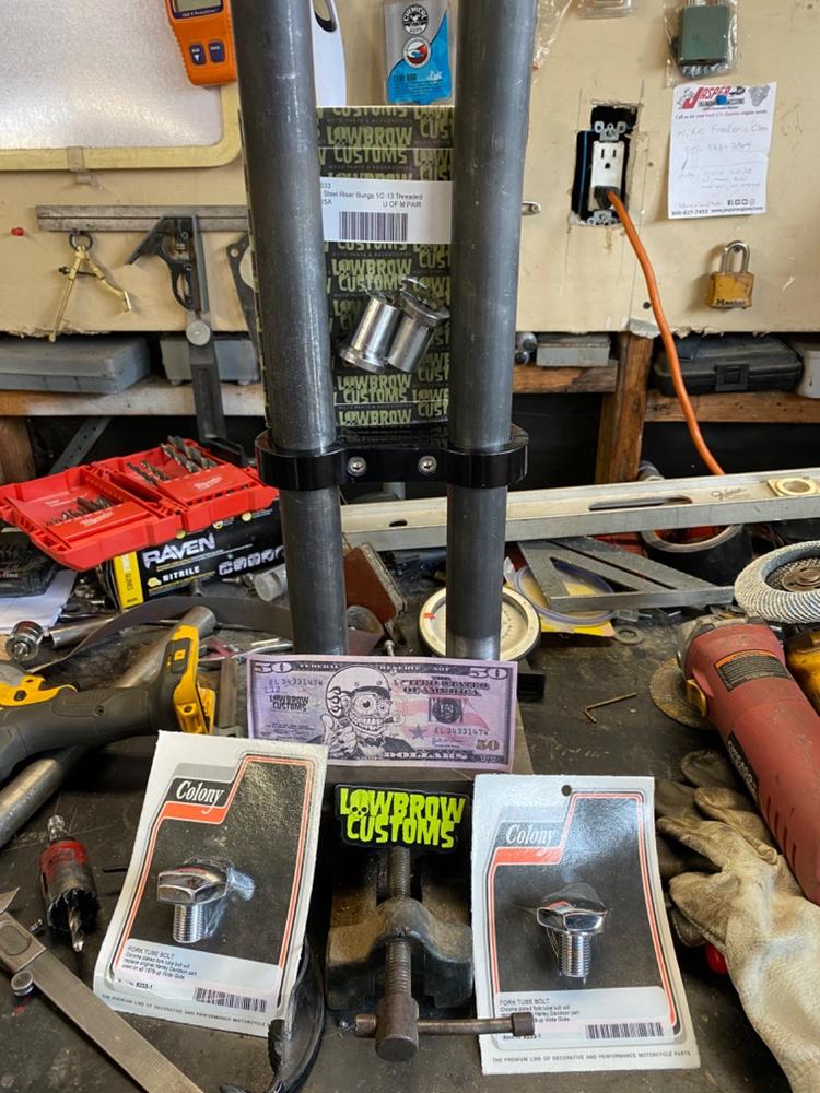 Handlebar Steel Riser Bungs 1/2-13 Threaded - 2 pack - Customer Photo From Josh Sims