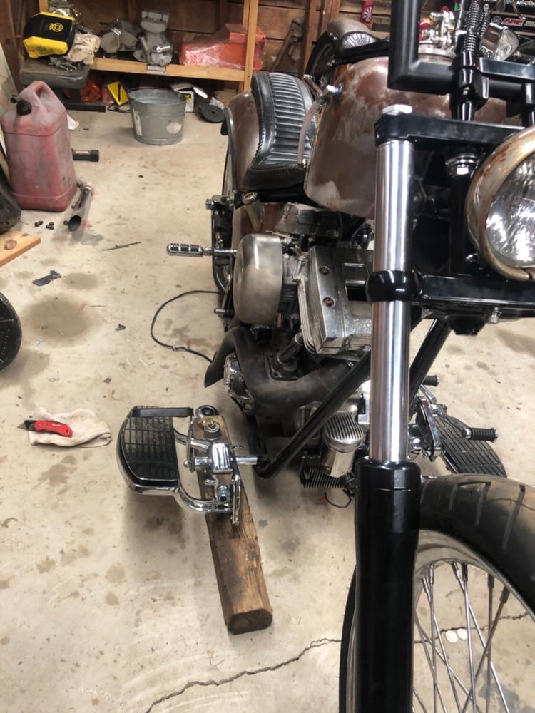 FiltroMax Big Twin Bracket - Polished - Customer Photo From Chad Simms