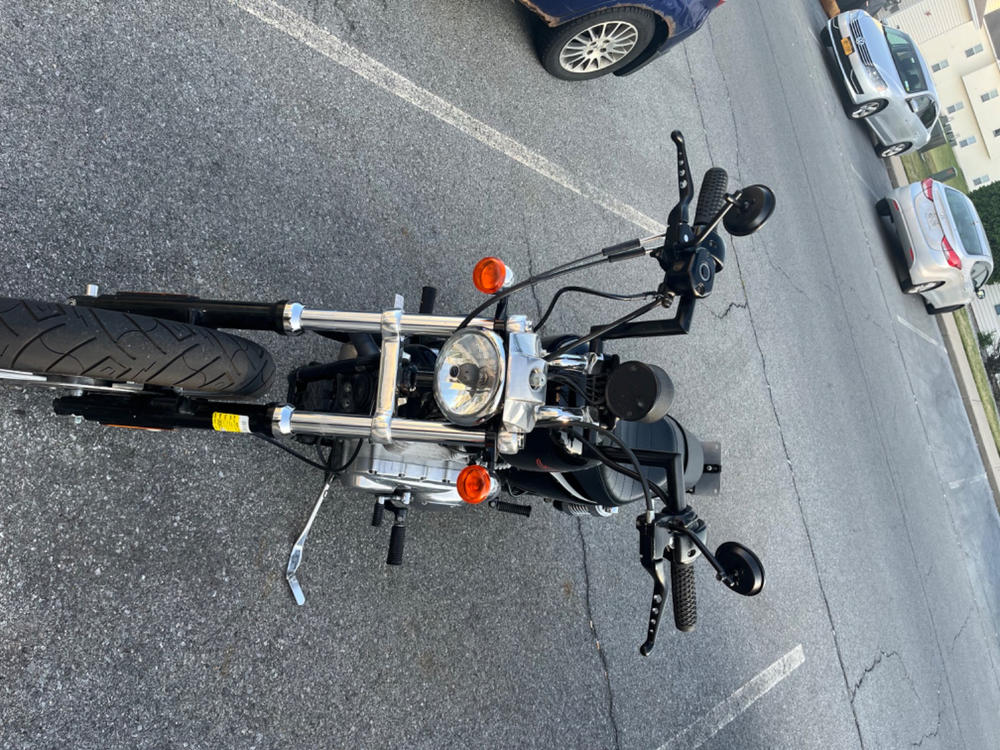Drilled Black Lever Set for 2004 - 06 XL Sportster - Customer Photo From Joshua Cross
