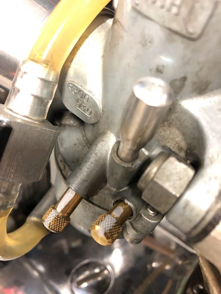 Brass Amal Fuel / Air and Throttle Stop Extended Screws - Customer Photo From Nick