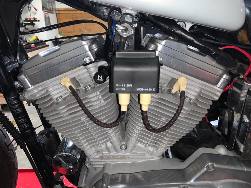 8mm Cloth 90 Degree Spark Plug Wire Sets - Black with Red tracers - Customer Photo From Justin Cota