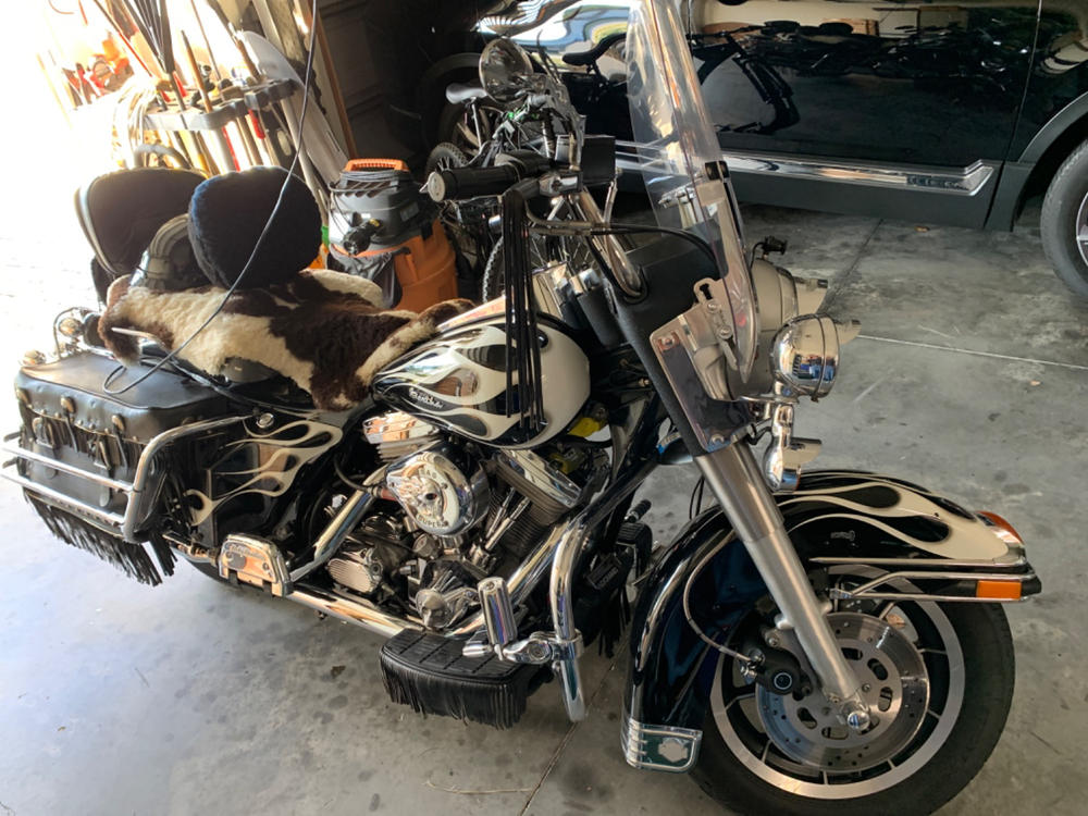 8mm Cloth 90 Degree Spark Plug Wire Sets - Black with Red tracers - Customer Photo From larry DAlessandro