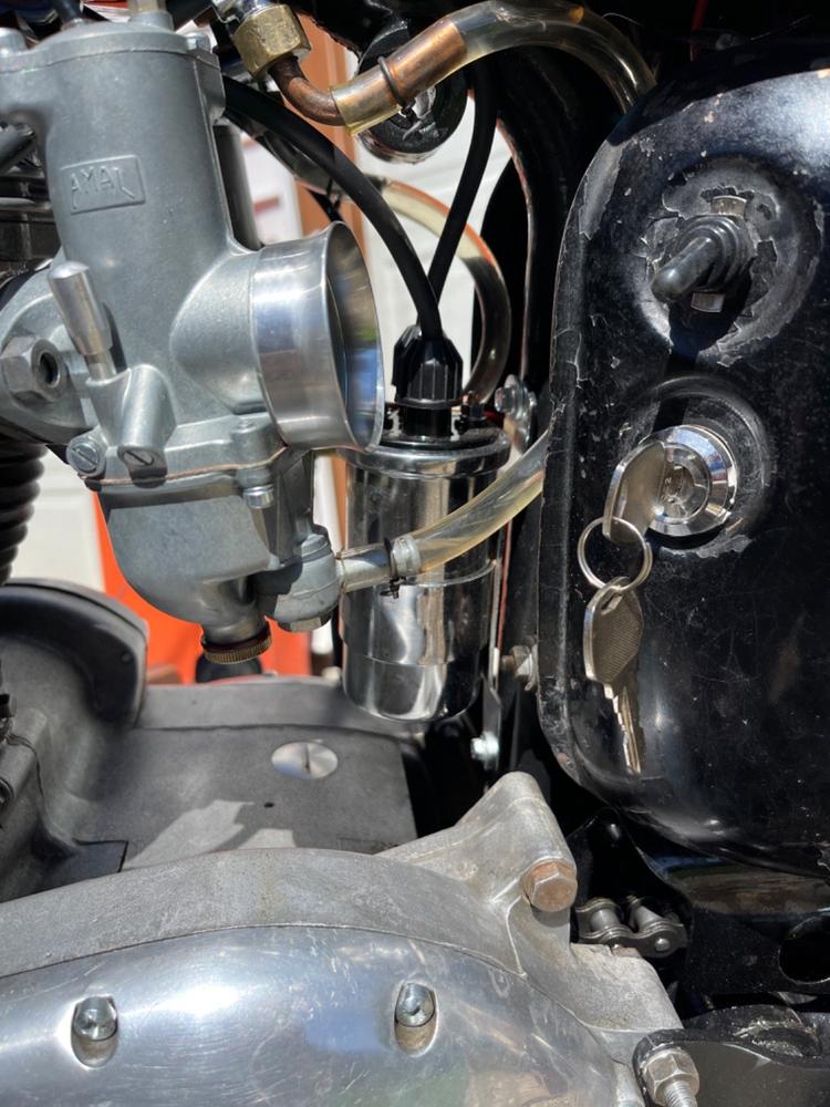 Chrome Dual Lead Coil 12V 4.2 OHM for your Triumph Chopper or Bobber - Customer Photo From Joe Jantzon