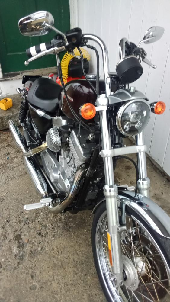 Turn Signal Fork Clamps for 39mm Fork Tubes - Chrome - Customer Photo From Theodore