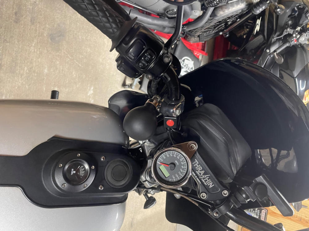 Mini Electronic Speedometer - 2.4 inch - Black Face - Customer Photo From Richard Martinez