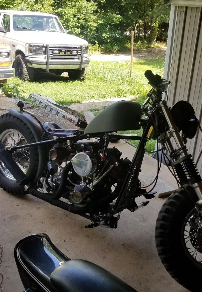 Fish Scale Air Cleaner Cover for S&S Super E/G - Semi Polished - Customer Photo From Michael Berry