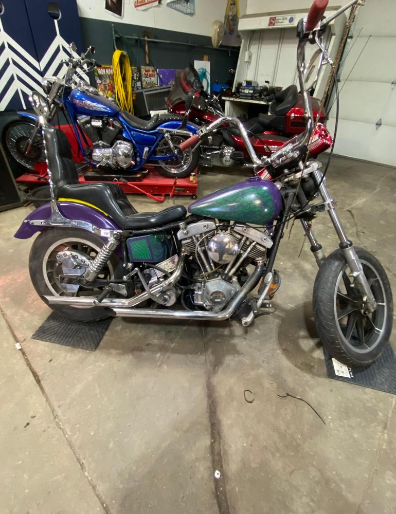 Bolt-On Horseshoe Oil Tank for 1965+ Harley Four-Speed Swingarm Frames - Customer Photo From Dwayne