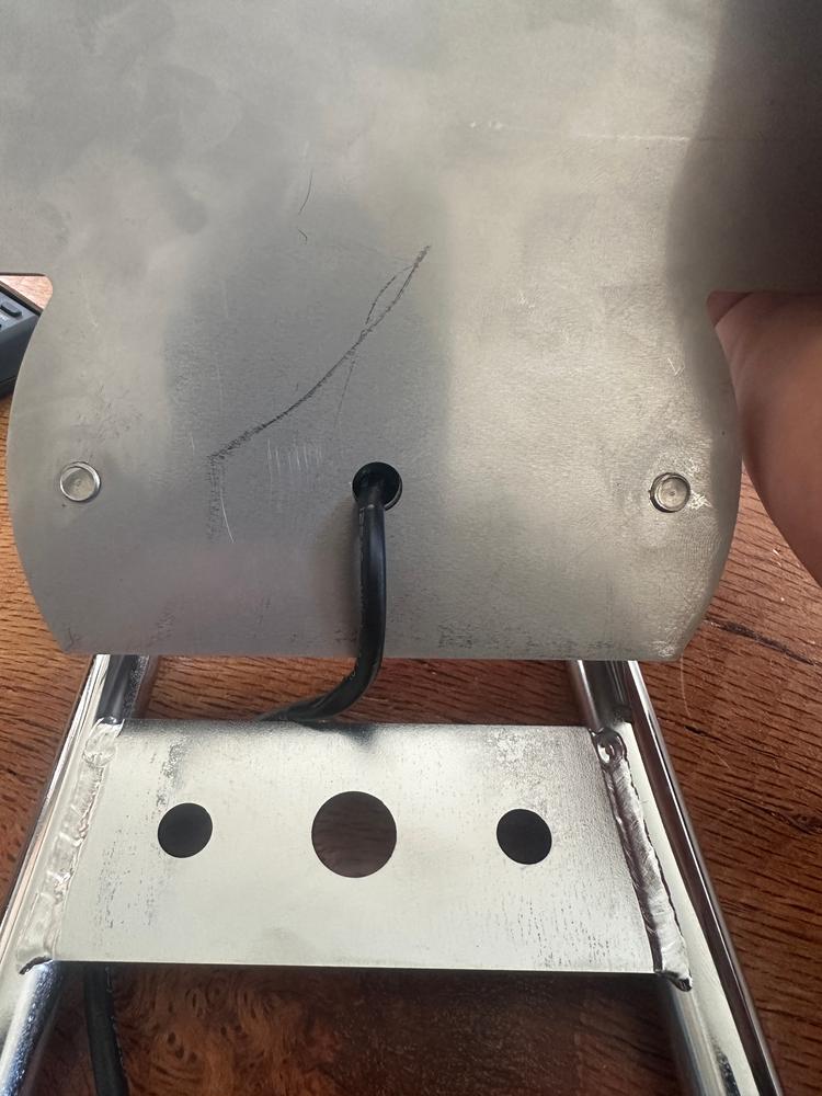 Prism Supply Co.  Box Chopper Tail Light - Brushed Aluminum - Customer Photo From Chris 