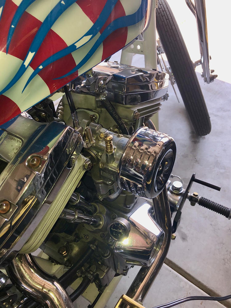 Deluxe Choke Knob Enricher for Harley-Davidson S&S Super E and G Carburetors - Brass - Customer Photo From Thomas DeRosier