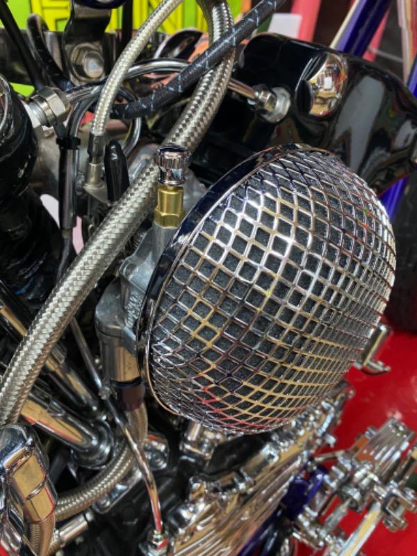 Deluxe Choke Knob Enricher for Harley-Davidson S&S Super E and G Carburetors - Chrome - Customer Photo From Tim McLaughlin