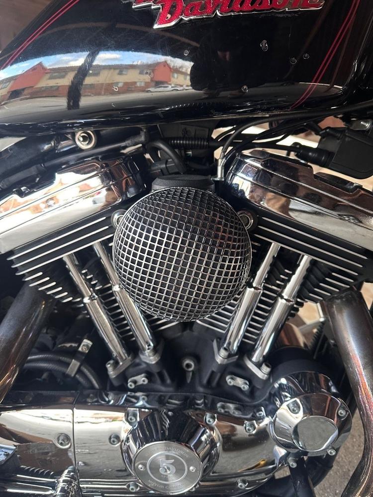 Mesh Air Cleaner - Chrome - Harley-Davidson CV Carb Sportster and Big Twin - Customer Photo From Ryan Sauers