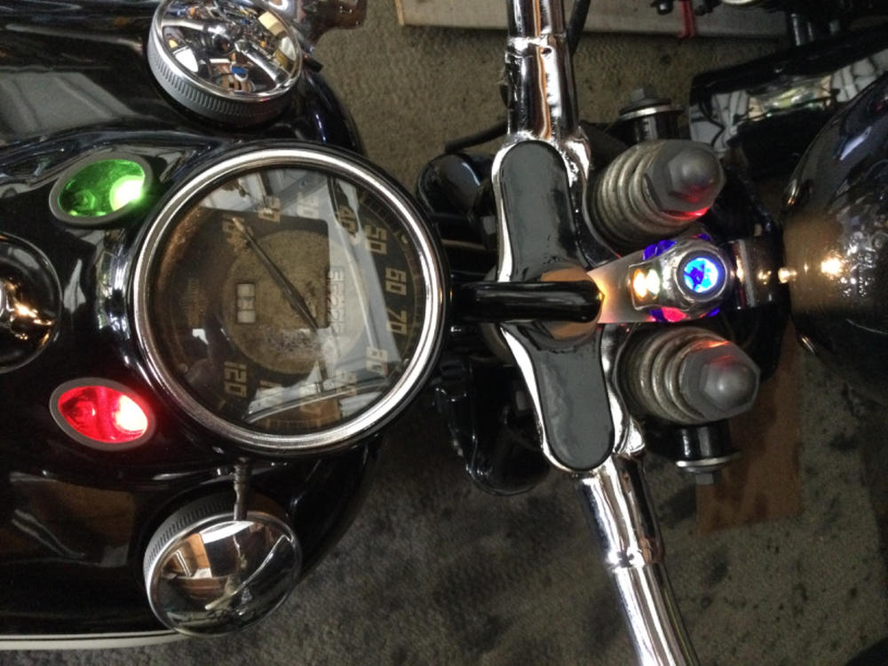 Bolt On 3/4 inch Ignition Switch Mounting Tab / Bracket - Tumbled Stainless - Customer Photo From Anonymous