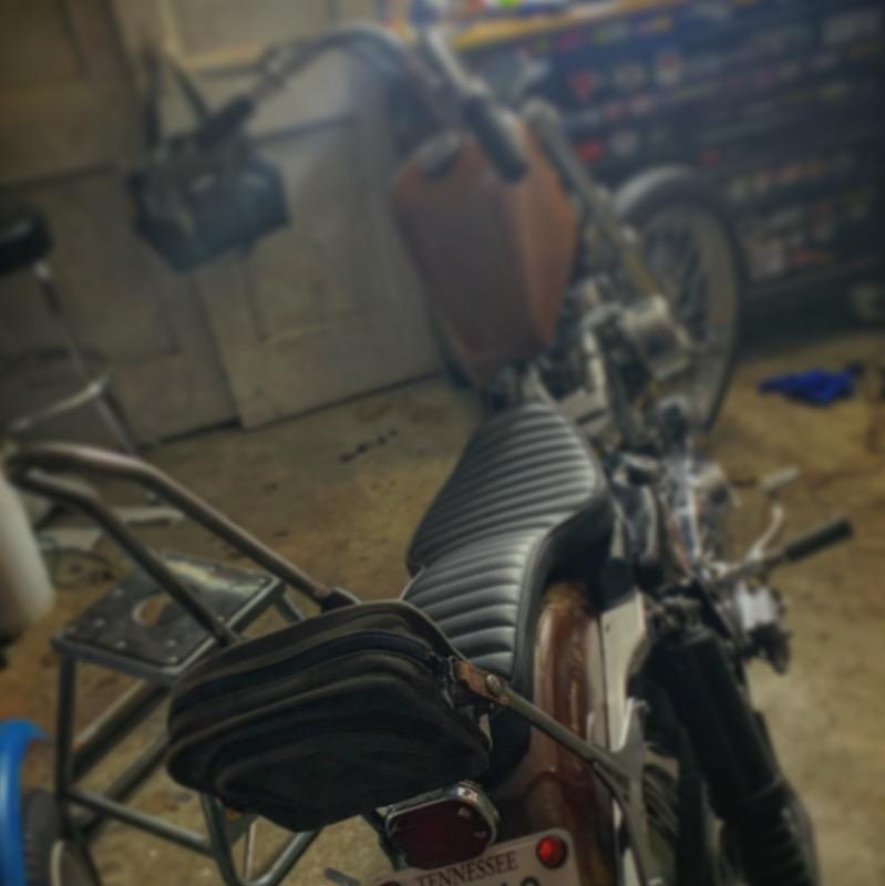 Chopper Bolt On Sissy Bar  - 1994 - 2003 Sportsters - Customer Photo From Mark Moore 