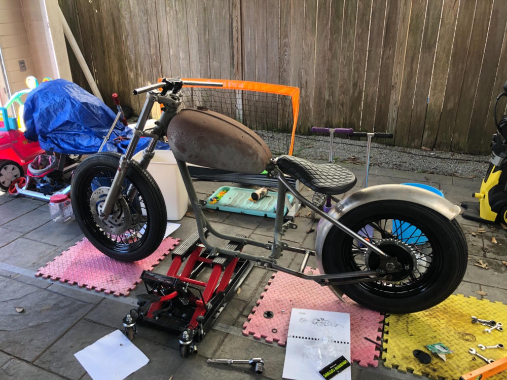 Weld-On Lower Fender Mount for Motorcycle Fenders and Universal Use - Customer Photo From Roy Marden (roystonave1)