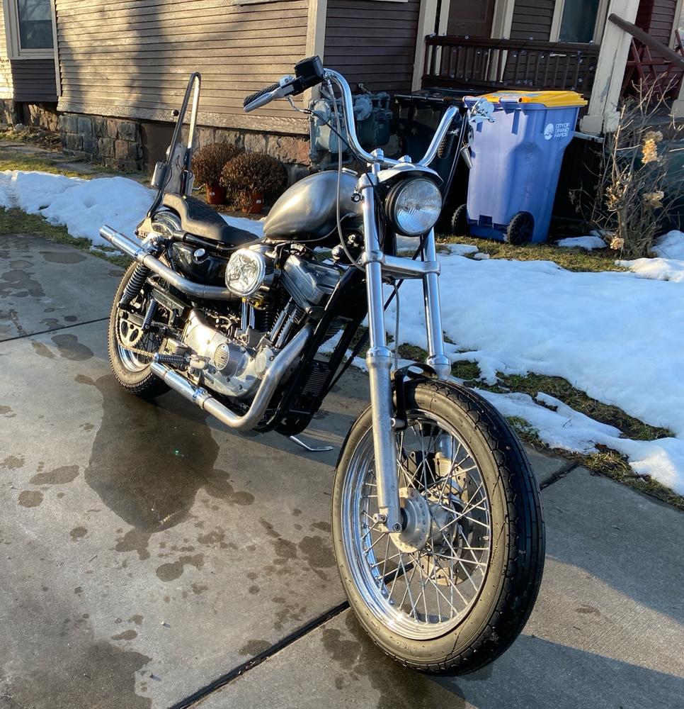 Drag Specialties Ape Hanger/Narrow TBW Handlebars - 1 inch - 18 inch Rise -  Chrome – Lowbrow Customs