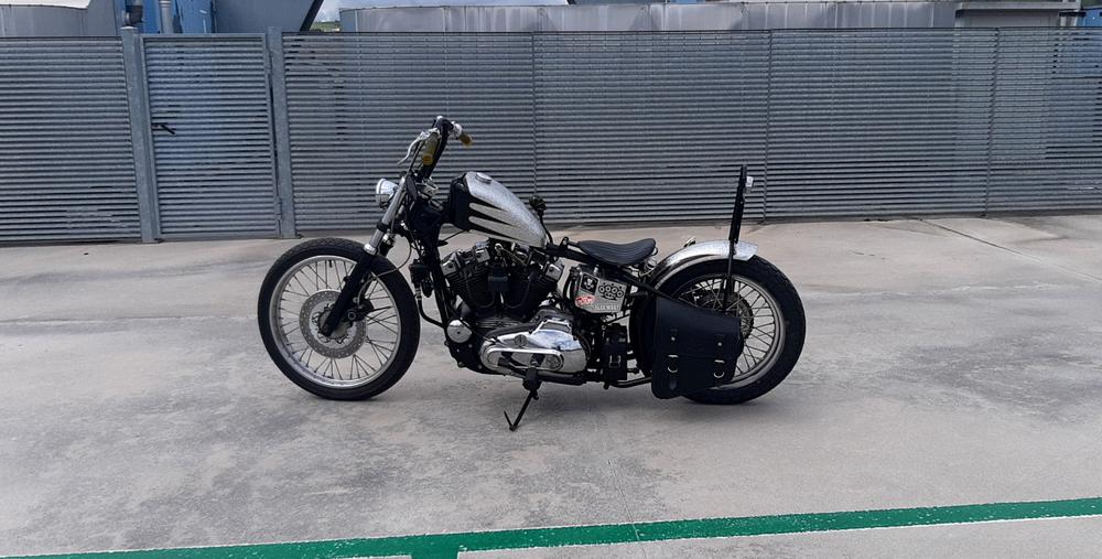 KR Style Bolt-On Hardtail Rear Frame Section for 1967 - 1978 H-D Ironhead Sportster - Customer Photo From Alessandro
