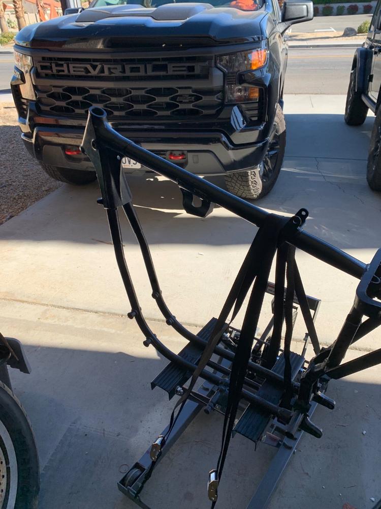 KR Style Bolt-On Hardtail Rear Frame Section for 1967 - 1978 H-D Ironhead Sportster - Customer Photo From Mark Farrin