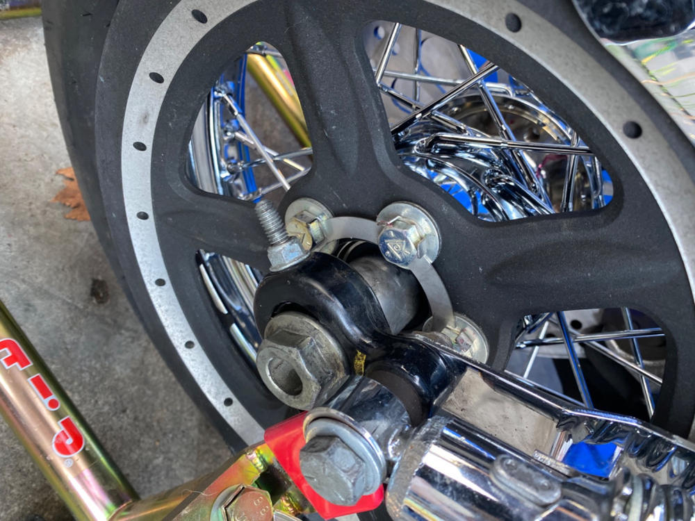 Locking Tab Washer for Harley-Davidson Rear Wheel Pulley / Sprocket - Tumbled Stainless - Customer Photo From Jasen Milano