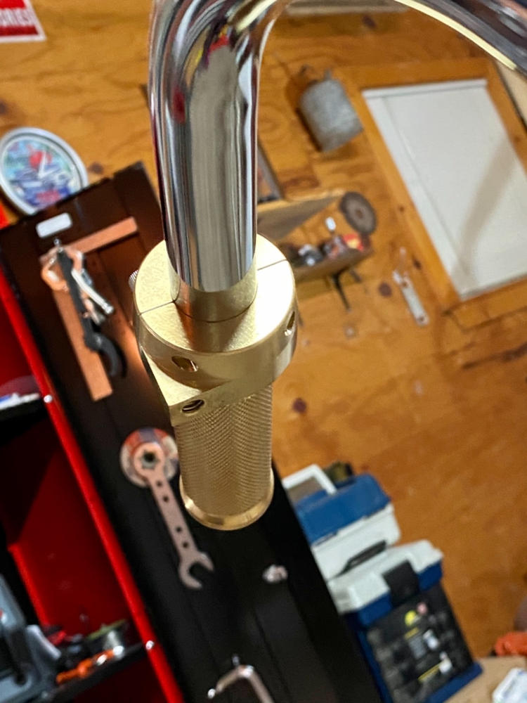 Throttle Housing Harley Thread-In Single Cable Solid Brass 1 inch - Customer Photo From Richard Ramirez Jr