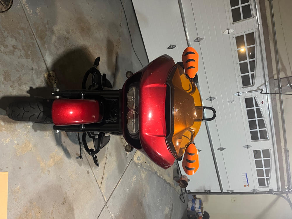 Vans/Cult V-Twin Motorcycle Grips by ODI - Classic Orange - 1 inch - Customer Photo From Spencer Perkins (speper_91)