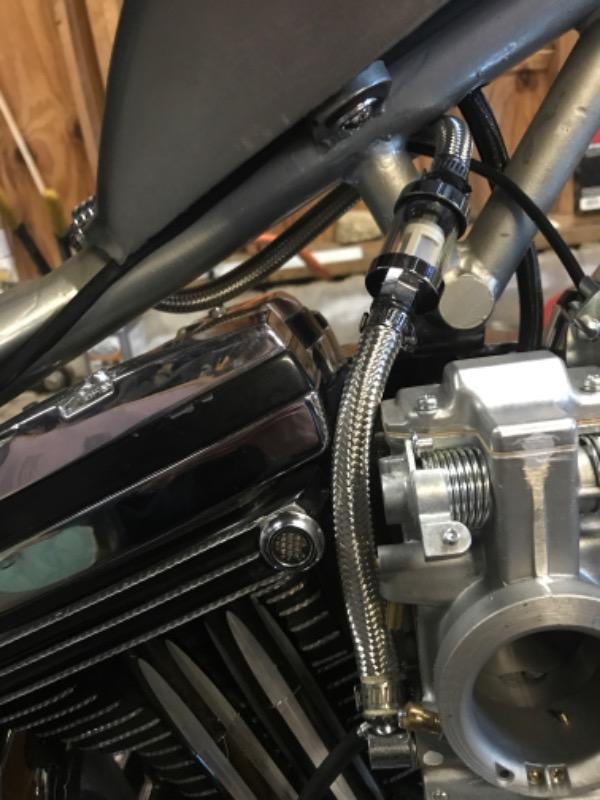Cycle Standard 5/16 inch Braided Stainless Fuel Line Kit – Lowbrow Customs